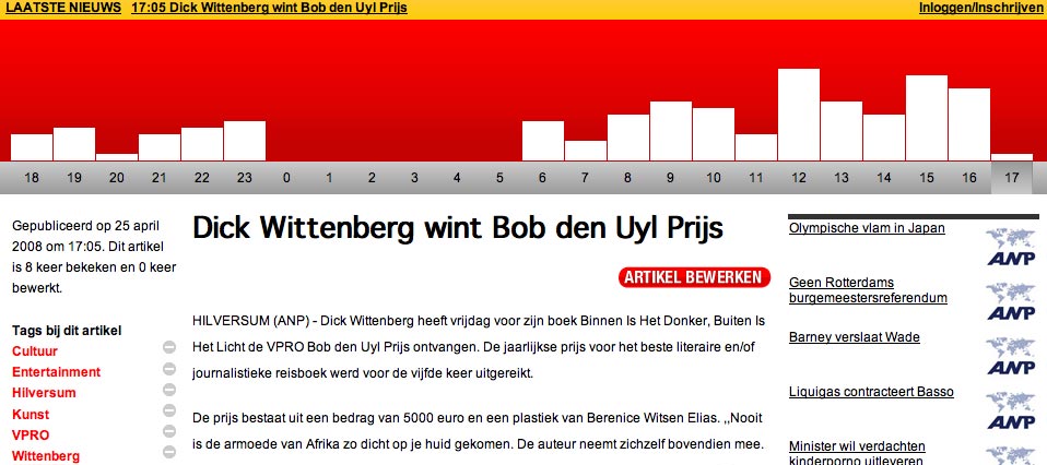 Screenshot of EN.nl