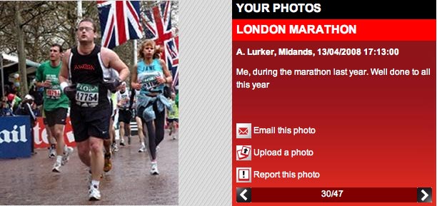 Photo of London Marathon submitted by A. Lurker to Sky News’ Your Photos