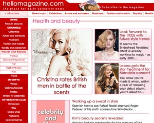 Screenshot of Hellomagazine.com