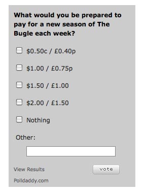 Times Online podcast payment poll