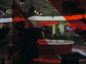 BBC newsroom studio