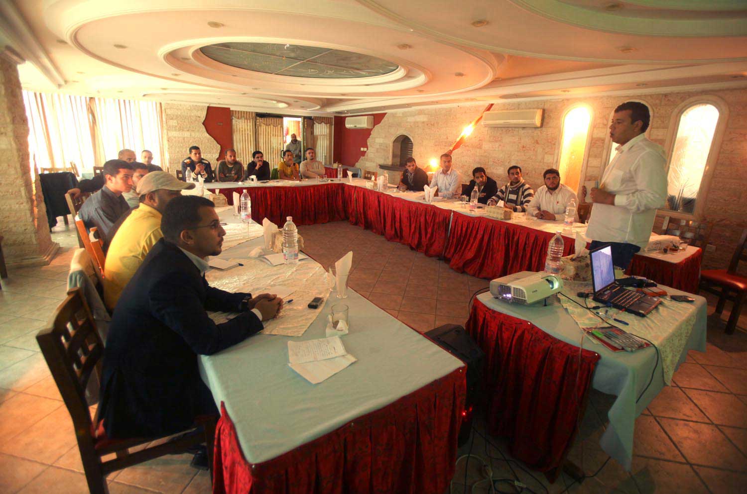 Picture of Reuters' training in Gaza